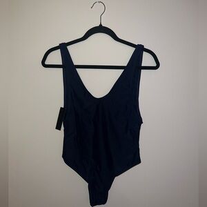 Navy Blue One-Piece Swimsuit